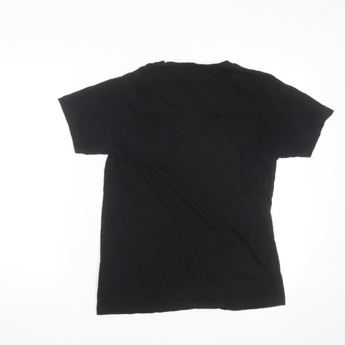 Lyle & Scott Men's Black Crew Neck Regular Fit Cotton T-Shirt M