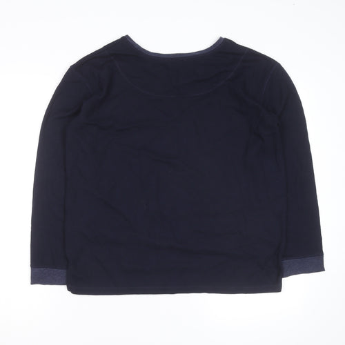 Jigsaw Men's Blue Cotton Modal Crew Neck Pullover Jumper M