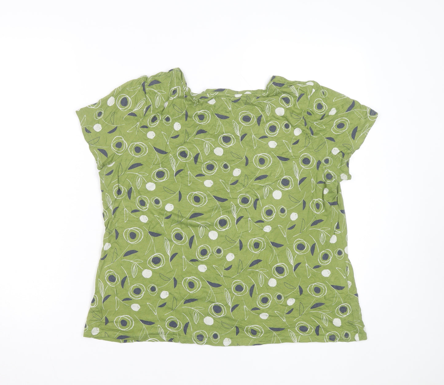 Seasalt Cornwall Women’s Green Floral Viscose Tunic Blouse Size 12