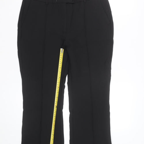 Marks and Spencer Women's Black Size 14 Straight Leg Dress Pants