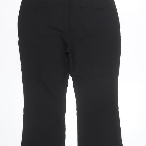 Marks and Spencer Women's Black Size 14 Straight Leg Dress Pants