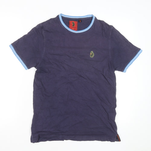 Luke 1977 Men's Blue Crew Neck Cotton T-Shirt Size M
