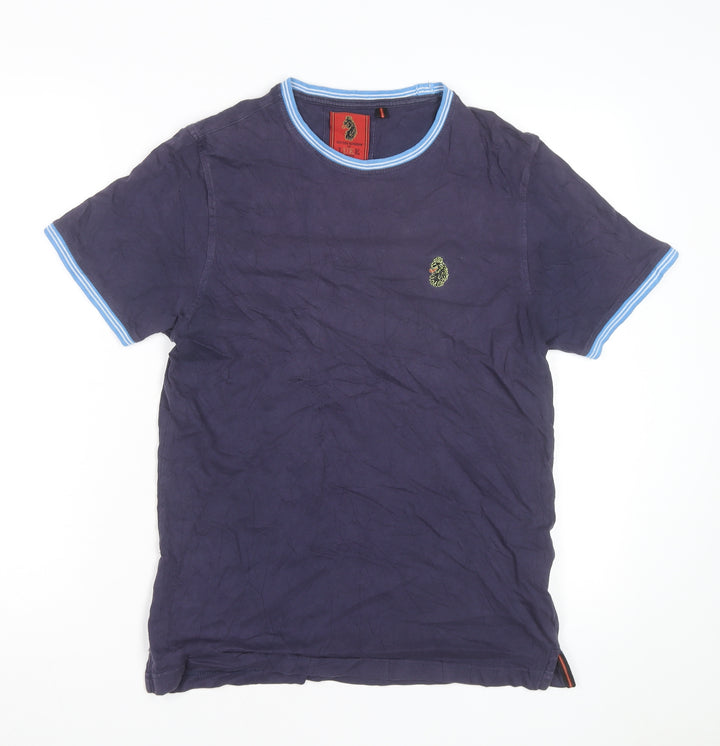 Luke 1977 Men's Blue Crew Neck Cotton T-Shirt Size M