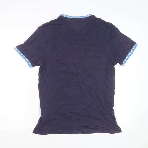 Luke 1977 Men's Blue Crew Neck Cotton T-Shirt Size M