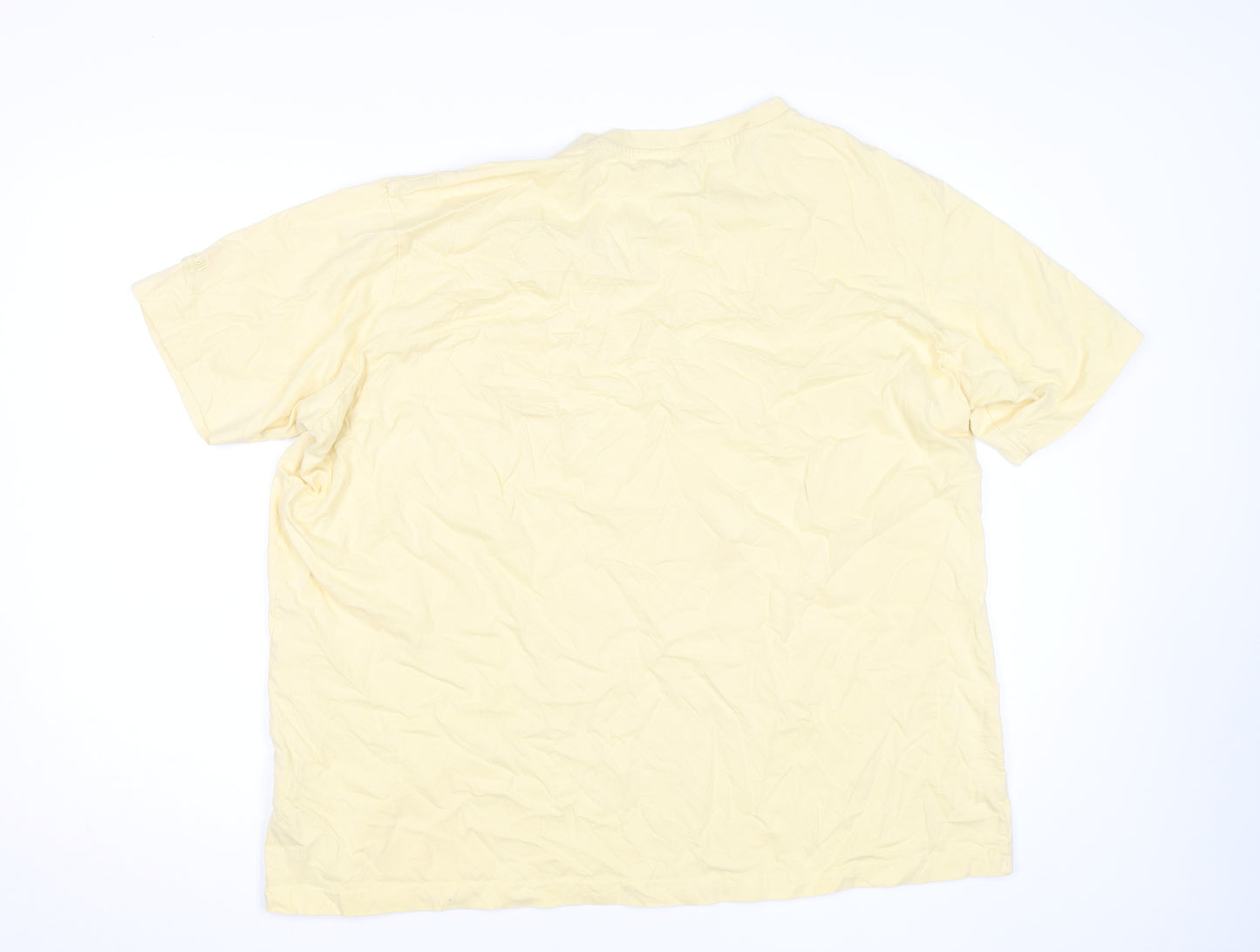 Cotton Traders Men's Beige 3XL V-Neck Short Sleeve T-Shirt