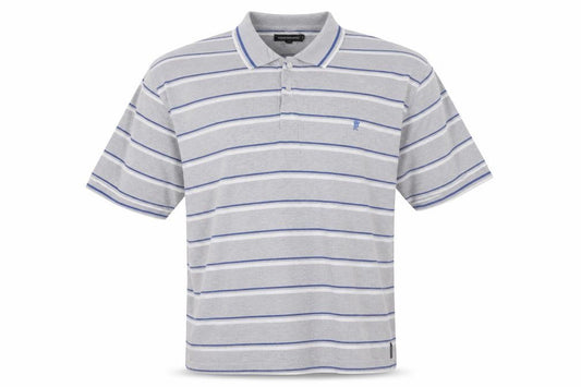 French Connection Men’s Grey Striped 3XL Polo Shirt