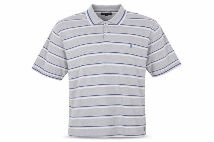 French Connection Men’s Grey Striped 3XL Polo Shirt