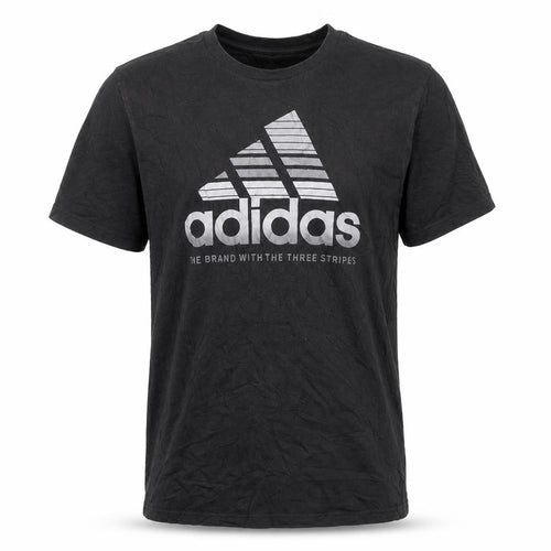 Adidas Men's Black XS Graphic Sports Cotton T-Shirt