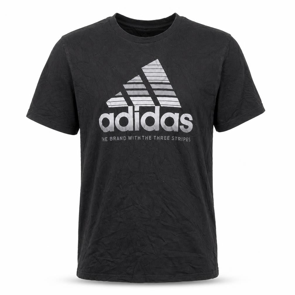 Adidas Men's Black XS Graphic Sports Cotton T-Shirt