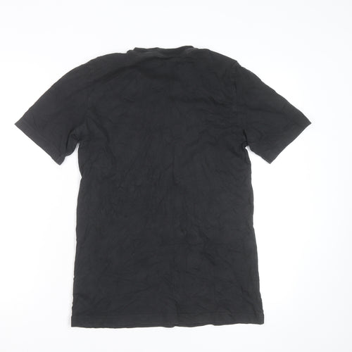 Adidas Men's Black XS Graphic Sports Cotton T-Shirt
