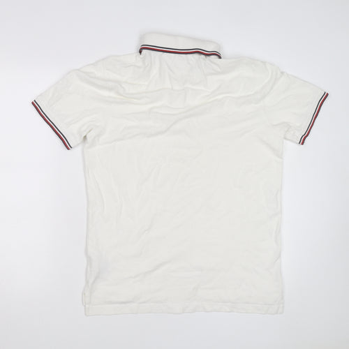 Tommy Hilfiger Men's White Slim Fit Polo Shirt XL Classic Casual