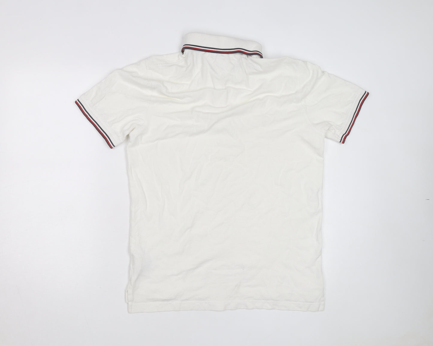 Tommy Hilfiger Men's White Slim Fit Polo Shirt XL Classic Casual