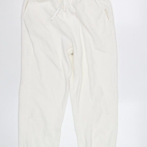 Marks and Spencer Women’s White Jogger Trousers M Breathable Stretch