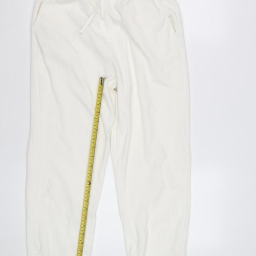 Marks and Spencer Women’s White Jogger Trousers M Breathable Stretch