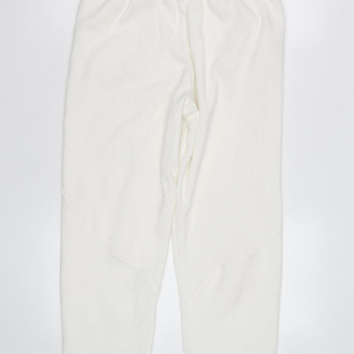 Marks and Spencer Women’s White Jogger Trousers M Breathable Stretch