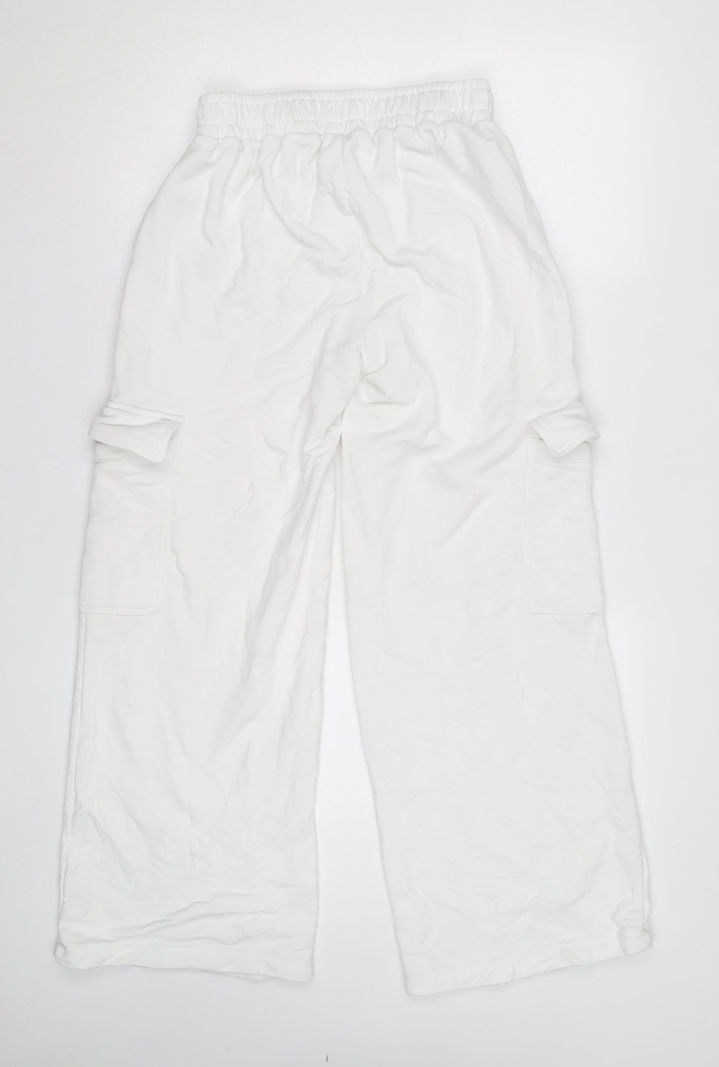 Wild Fable Men's White Cargo Trousers S Relaxed Fit