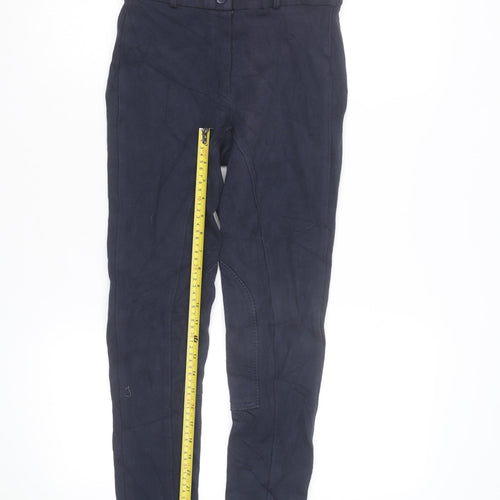 Requisite Womens Navy Blue Size 8 Riding Breeches Stretch Cotton