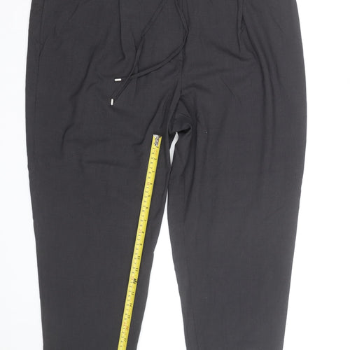 Marks and Spencer Women’s Black Cropped Tapered Trousers Size 20