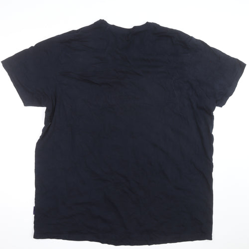 BadRhino Men’s Black 3XL Crew Neck Cotton T-Shirt