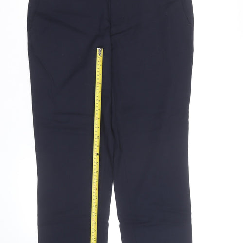 Marks and Spencer Men’s Navy Blue Regular Fit Wool Dress Trousers 34S