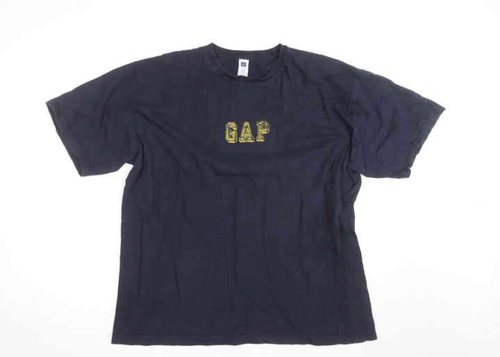 GAP Men’s Blue XL Logo Graphic Cotton Crew Neck T-Shirt