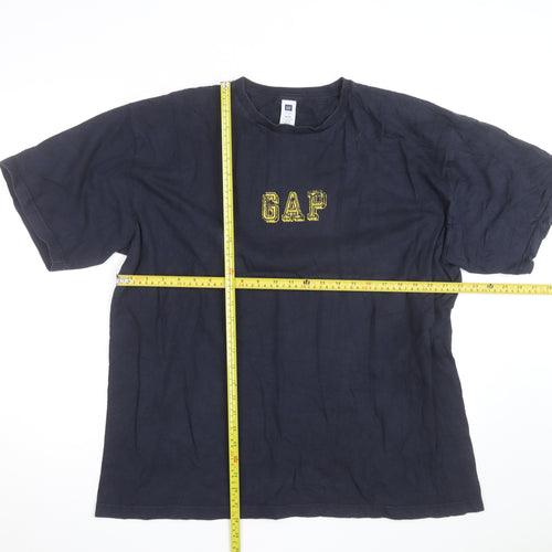 GAP Men’s Blue XL Logo Graphic Cotton Crew Neck T-Shirt