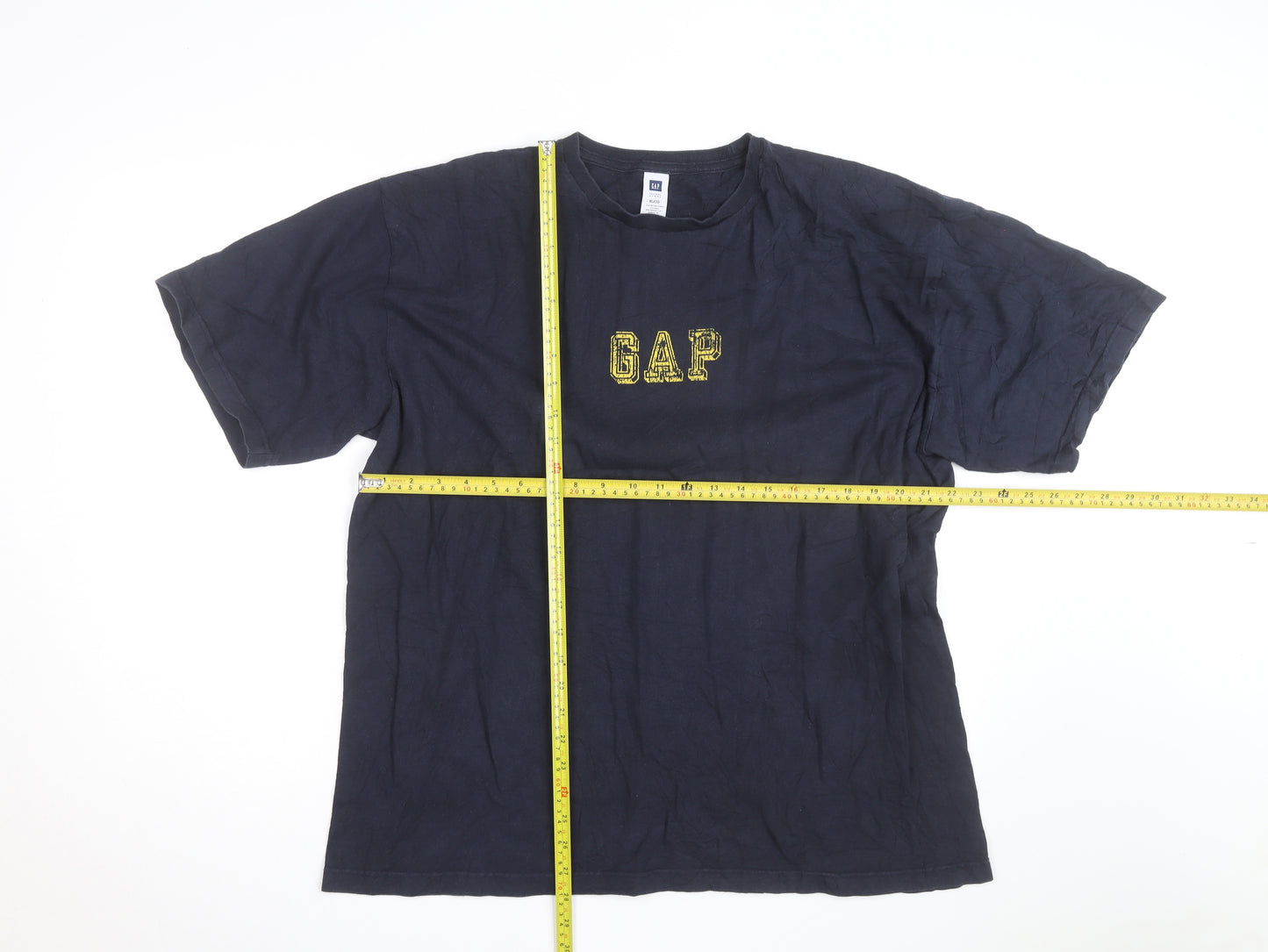 GAP Men’s Blue XL Logo Graphic Cotton Crew Neck T-Shirt