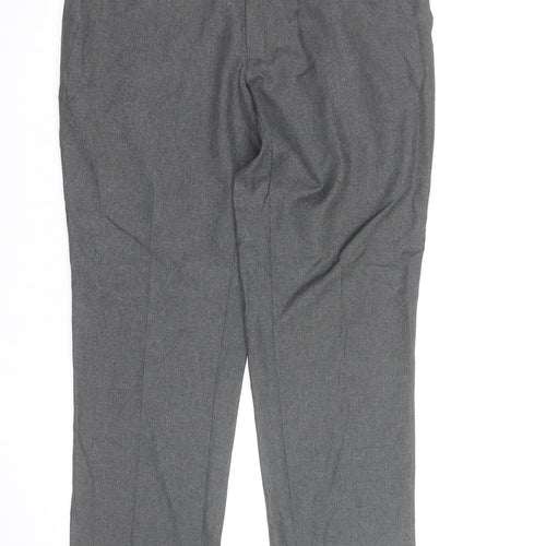 Marks and Spencer Men's Grey Slim Fit Dress Trousers 34R