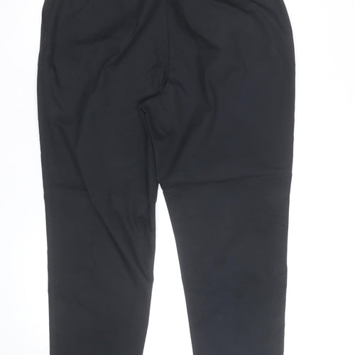 Marks and Spencer Women Black Chino Trousers Size 14 Regular