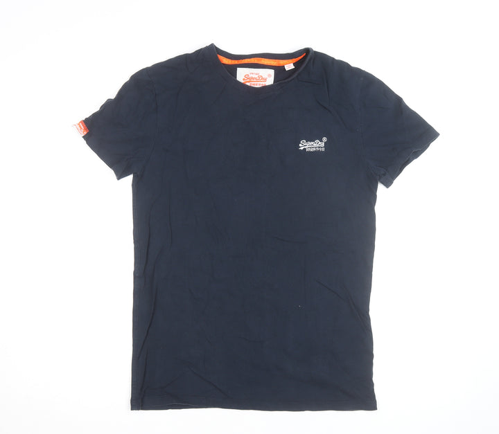 Superdry Men's Navy Blue Vintage Logo T-Shirt Size S Cotton