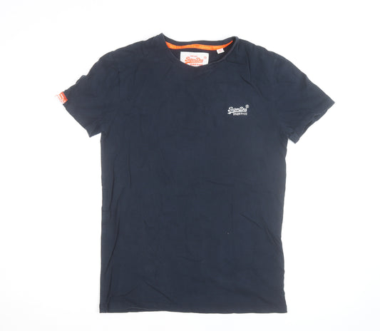 Superdry Men's Navy Blue Vintage Logo T-Shirt Size S Cotton