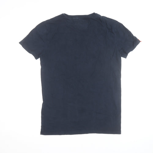 Superdry Men's Navy Blue Vintage Logo T-Shirt Size S Cotton