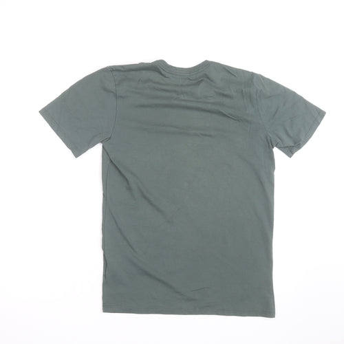 Nike Men's Green Dri-FIT Athletic Cut Short Sleeve Sports T-Shirt S