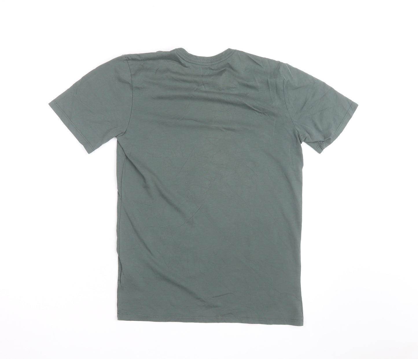 Nike Men's Green Dri-FIT Athletic Cut Short Sleeve Sports T-Shirt S