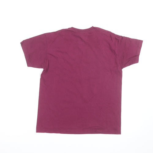 Harry Potter Boys Burgundy Platform 9¾ T-Shirt Medium Short Sleeve 100% Cotton