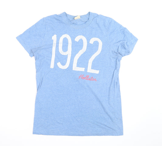 Hollister Men's Blue 1922 Graphic Crew Neck Short Sleeve T-Shirt Size M