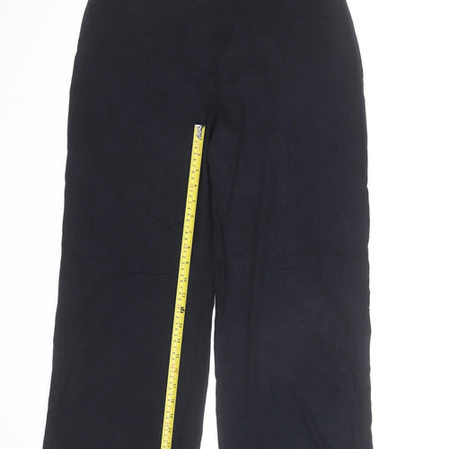 Marks and Spencer Women’s Black Jersey Straight Leg Trousers Size 14