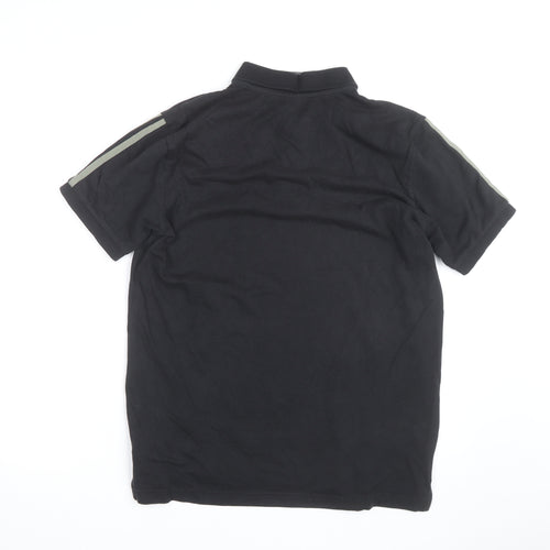 Adidas Men's Black Polo Shirt M Regular Fit Sports Cotton Top
