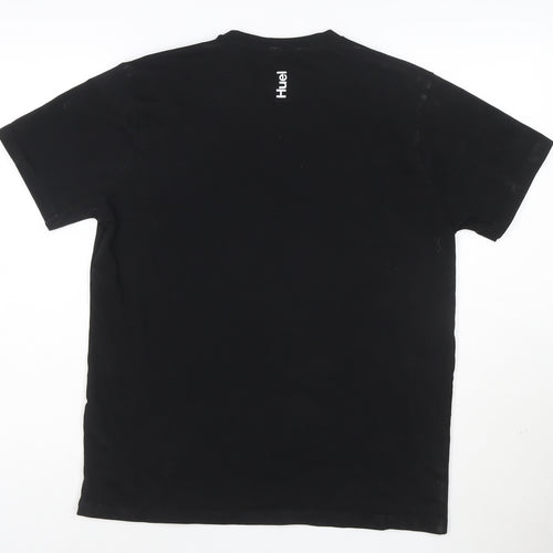 Huel Unisex Black Cotton Crew Neck Short Sleeve T-Shirt M