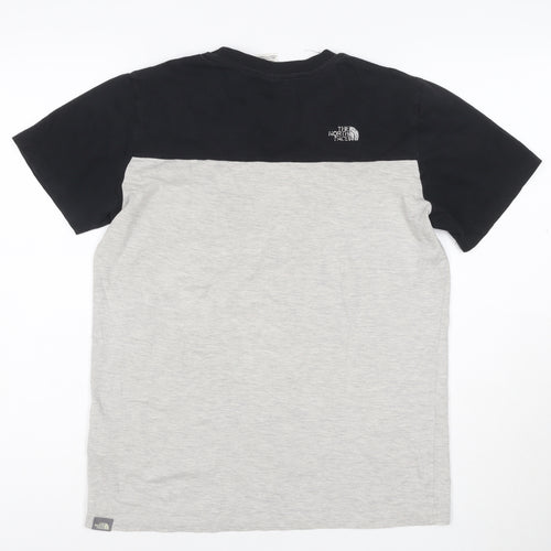 The North Face Boys Grey & Black XL Short Sleeve Logo T-Shirt