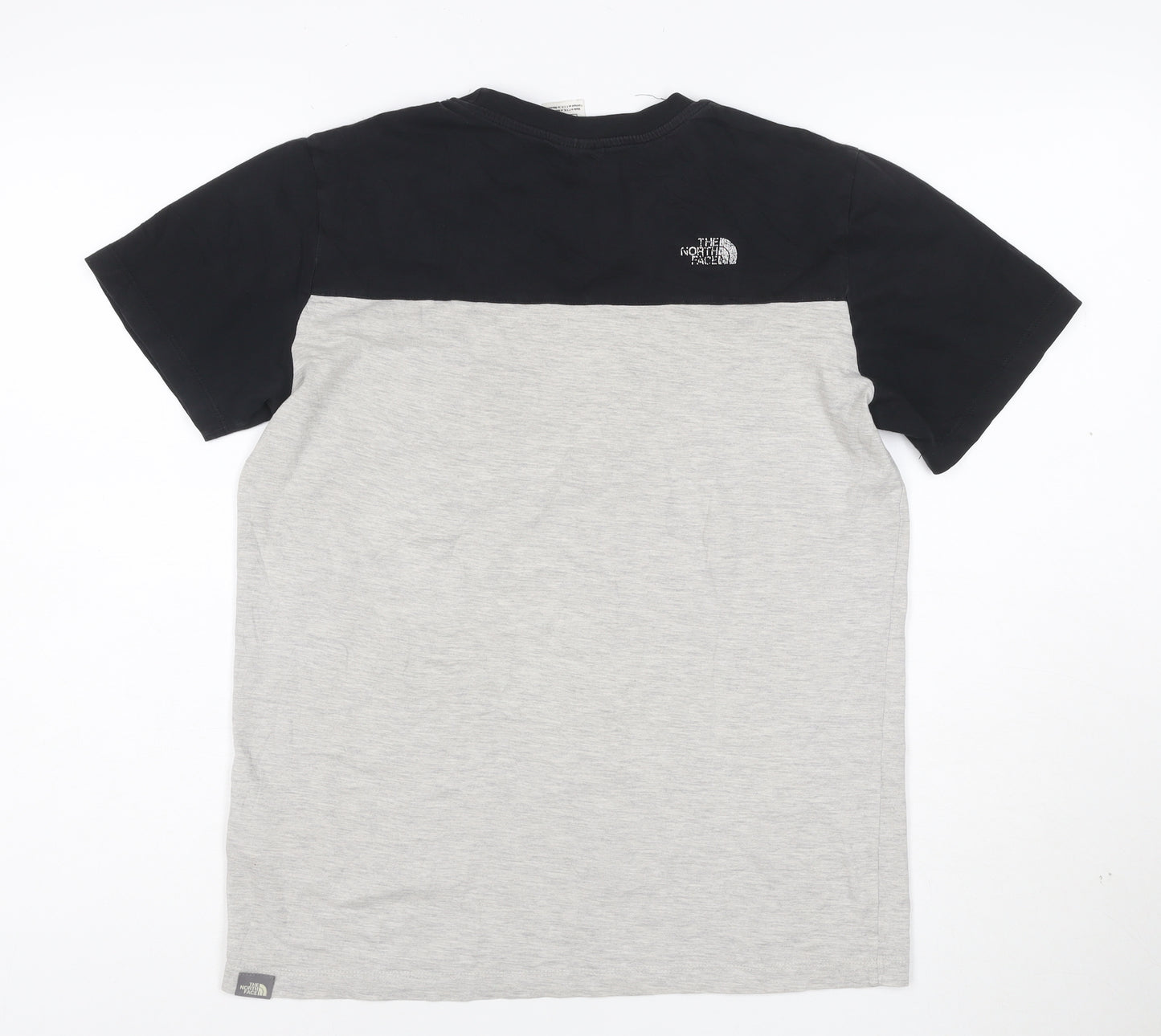 The North Face Boys Grey & Black XL Short Sleeve Logo T-Shirt