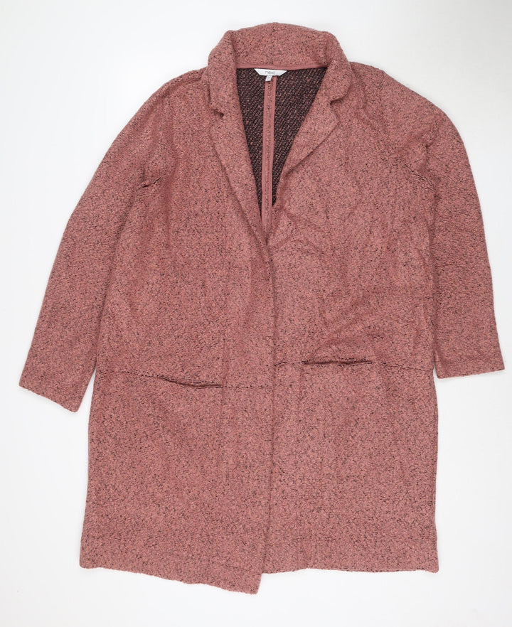 Next Women’s Pink Knit Coatigan Size 20 Regular Mid-Length