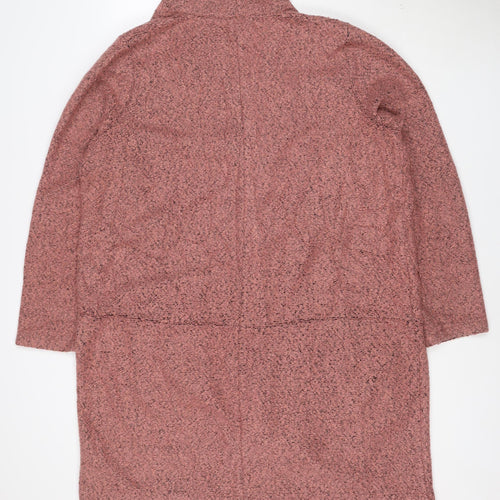 Next Women’s Pink Knit Coatigan Size 20 Regular Mid-Length