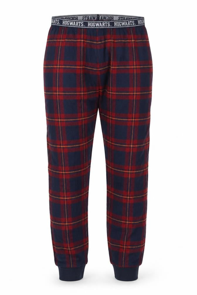 Front view of Marks & Spencer boys’ harry potter multicoloured check pyjama pants 2-3 years