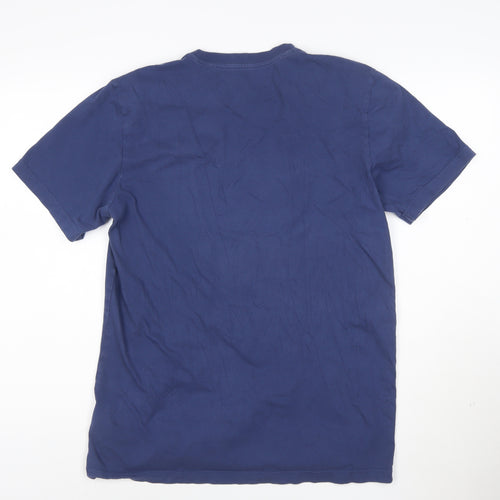 Adidas Men's Blue London Graphic Short Sleeve Cotton T-Shirt M