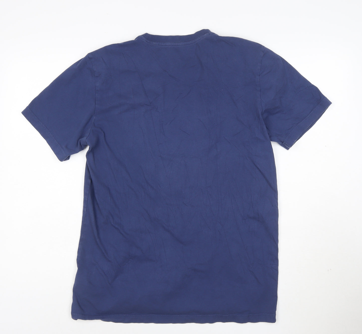 Adidas Men's Blue London Graphic Short Sleeve Cotton T-Shirt M