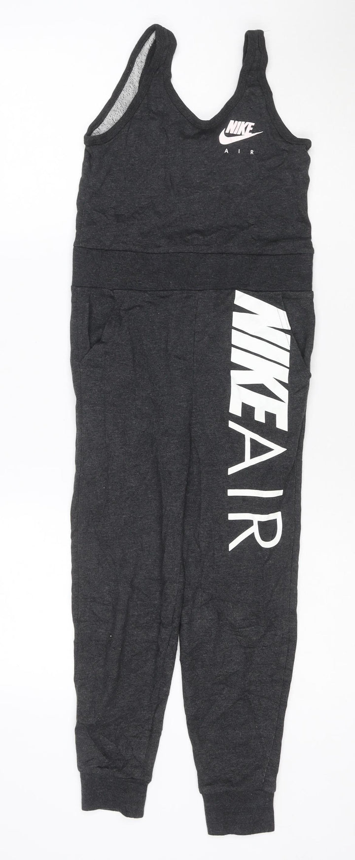 Nike Girls Black Air Sleeveless Jersey Jumpsuit 6-8 Years