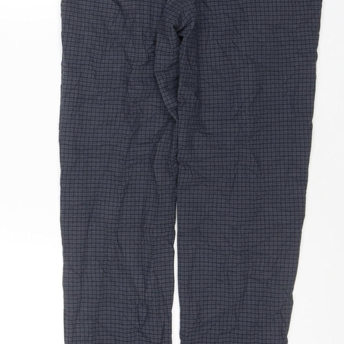 Next Men's Blue Check Slim Fit Tailored Trousers 30R