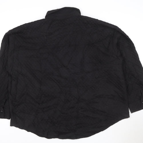 ASOS DESIGN Women’s Black Quilted Short Jacket Size 18