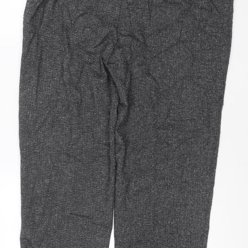 David Nieper Women’s Grey Straight-Leg Trousers Size 18 Stretch Viscose Blend